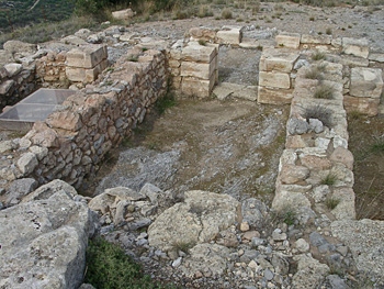 Anemospilia: The central room from the south