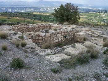Anemospilia looking from the southeast