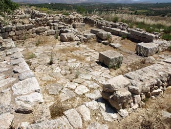 Galatas palace: room with hearth