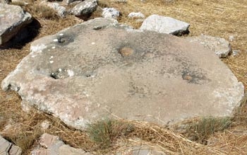 Gournia: Possible sacrifice stone